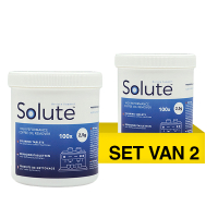 2x Solute reinigingstabletten | 2,5 gram | Ø 18 mm | 100 stuks