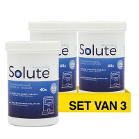 3x Solute 2 fase reinigingstabletten | 3,5 gram | Ø 15 mm | 40 stuks