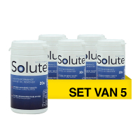 5x Solute 2 fase reinigingstabletten | 3,5 gram | Ø 15 mm | 20 stuks