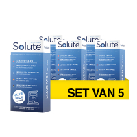 5x Solute reinigingstabletten | 1,6 gram | Ø 18 mm | 30 stuks