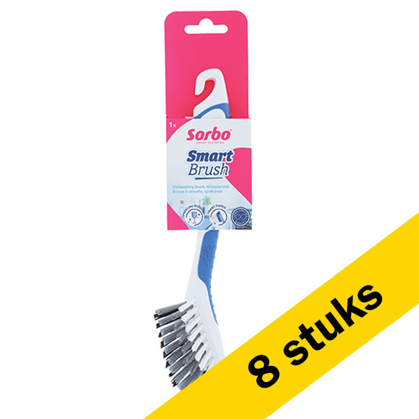 Sorbo Aanbieding: 8x Sorbo Smartbrush afwasborstel (blauw)  SSO00217 - 1