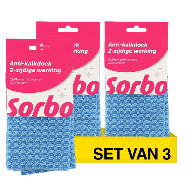 Aanbieding: Sorbo Anti-kalkdoek (3 stuks) SSO04238 - 1