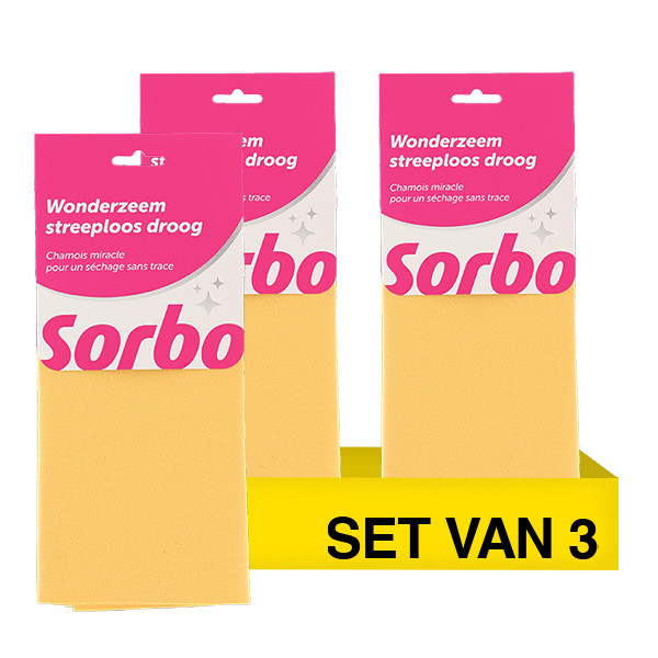 Aanbieding: Sorbo Wonderzeem extra absorberend (3 stuks) SSO04244 - 1