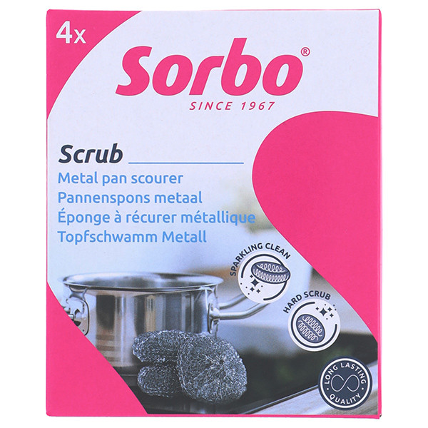 Sorbo Inox Staalspons (4 stuks) SSO04161 - 1