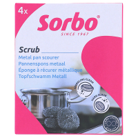 Sorbo Inox Staalspons (4 stuks) SSO04161