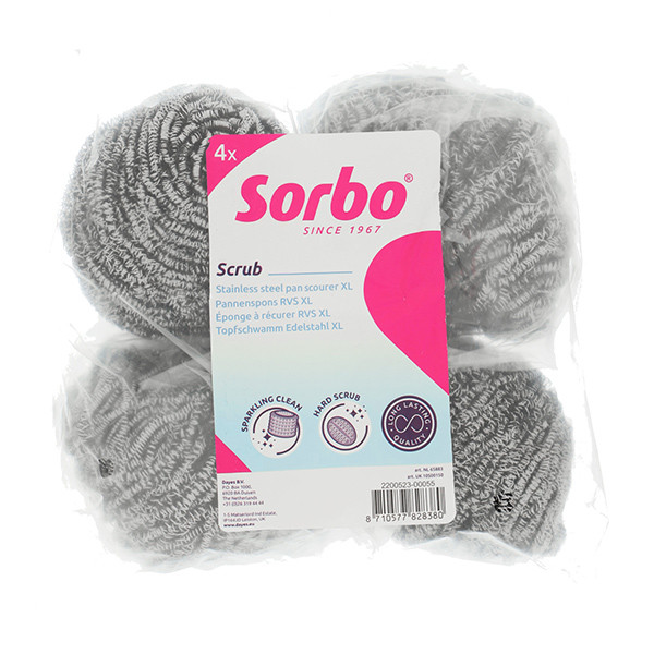 Sorbo Staalspons XL (4 stuks) SSO04061 - 1