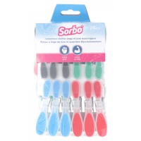 Sorbo wasknijpers plastic met softgrip (24 stuks)  SSO00208