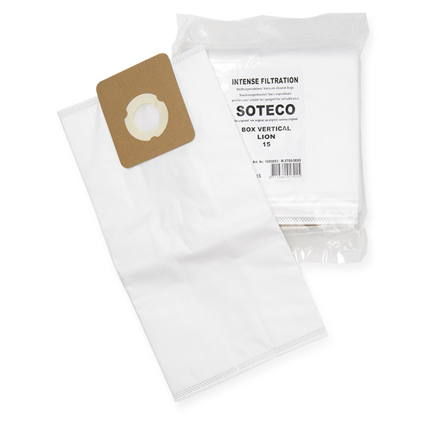 Soteco microvezel stofzuigerzakken 5 zakken (123schoon huismerk)  SSO01005 - 1
