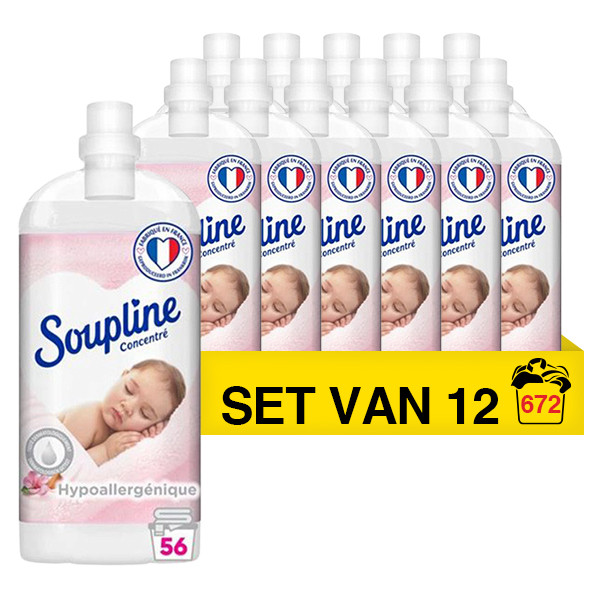 Soupline Aanbieding: Soupline wasverzachter Hypoallergeen (12 flessen - 672 wasbeurten)  SSO00102 - 1