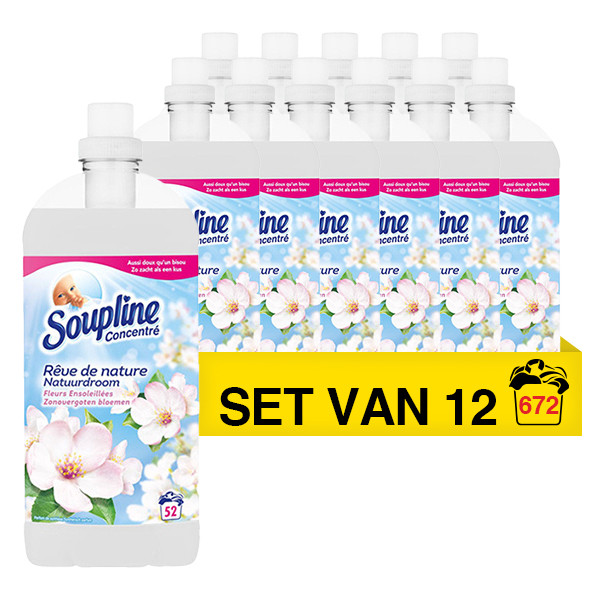 Soupline Aanbieding: Soupline wasverzachter Nature White (12 flessen - 672 wasbeurten)  SSO00108 - 1