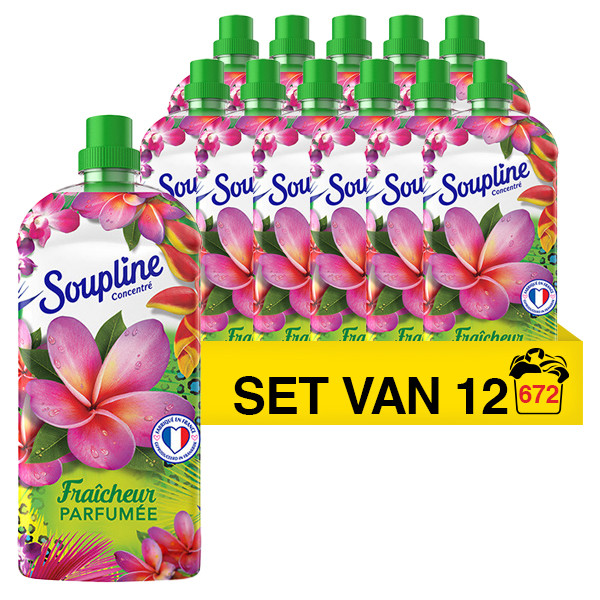 Soupline Aanbieding: Soupline wasverzachter Ultra Pink (12 flessen - 672 wasbeurten)  SSO00092 - 1