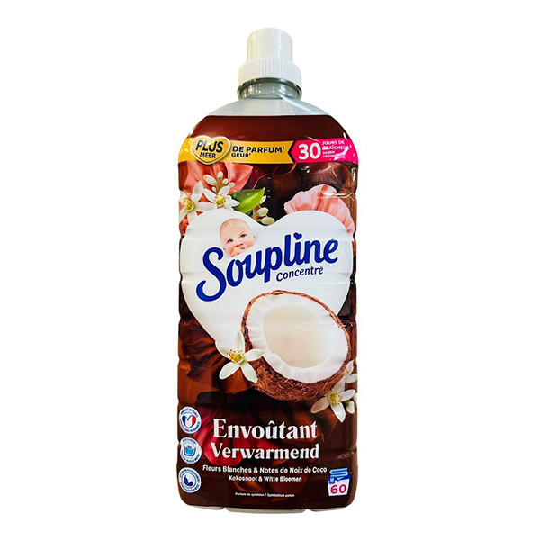 Soupline Wasverzachter Kokosnoot & Witte bloemen 1,28 liter (60 wasbeurten) SSO04204 - 1