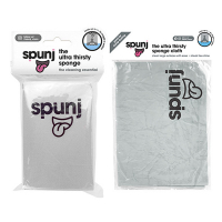 Spunj ultra absorberende doek + spons (grijs)  SSP00009