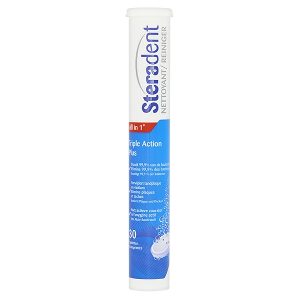 Steradent Triple Action Plus Gebitsreiniger (30 stuks) SST00004 - 1