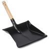 Stofblik zwart met houten handvat (123schoon huismerk)