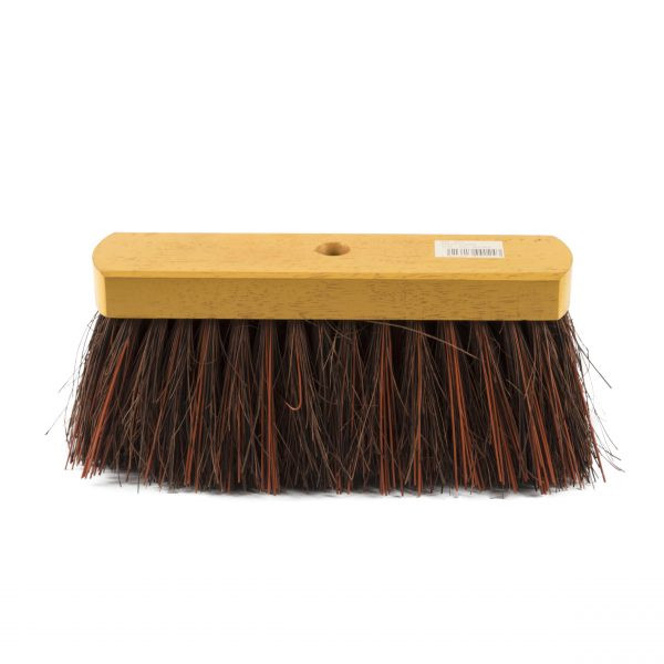 Straatbezem met lange PVC haren geel | 31 cm (123schoon huismerk) SDR05165 - 1