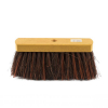 Straatbezem met lange PVC haren geel | 31 cm (123schoon huismerk)