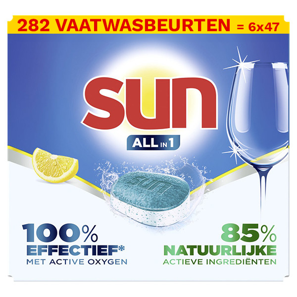 Sun Aanbieding: Sun All-in-1 vaatwastabletten Lemon (282 stuks)  SSU00148 - 1