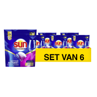 Aanbieding: Sun Brilliant Shine All in 1 Vaatwascapsules (6 pakken - 204 vaatwasbeurten) SSU00174