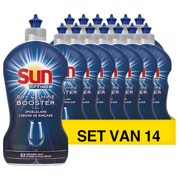Sun Aanbieding: Sun Glansspoelmiddel Optimum Shine & Dry Booster (14 flessen - 450 ml)  SSU00177 - 1