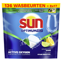 Aanbieding: Sun Optimum All-in-1 Citroen Vaatwastabletten (8 stuks - 136 wasbeurten) SSU00207