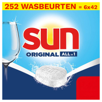Aanbieding: Sun Original All-in-1 Vaatwastabletten (6 stuks - 252 wasbeurten) SSU00205