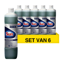 Aanbieding: Sun Professional afwasmiddel (6 flessen - 1 liter) SSU00112