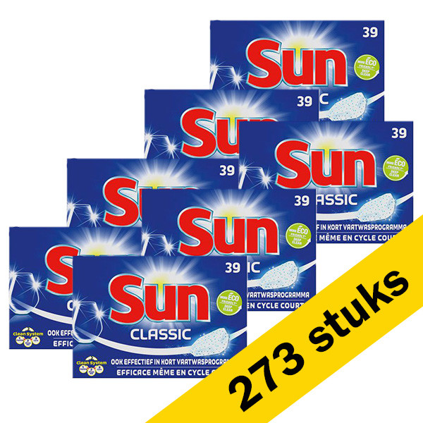 Insecten tellen Zeldzaamheid investering Aanbieding: Sun Tabs Classic (273 stuks) Sun 123schoon.nl