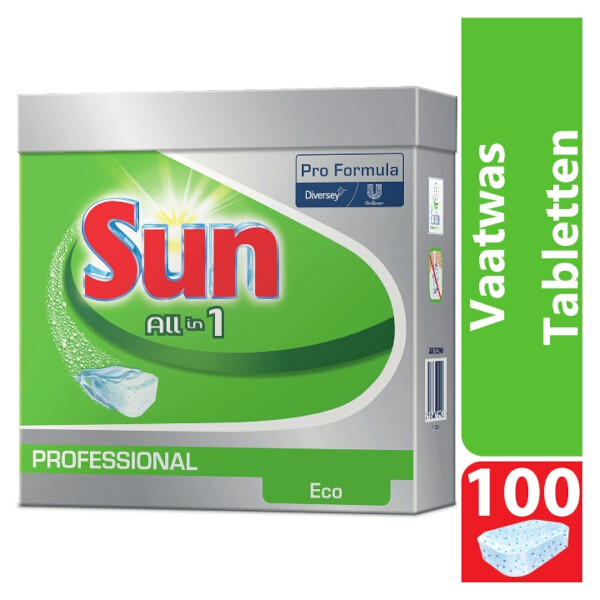 Sun All-in-1 ECO vaatwastabletten (100 stuks)  SSU00001 - 3