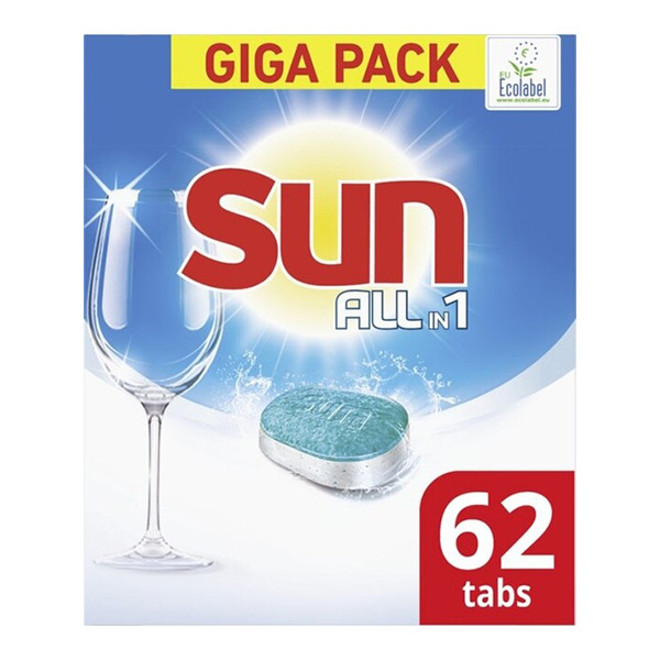 Sun All-in-1 Vaatwastabletten Regular (62 stuks) SUN00037 - 1