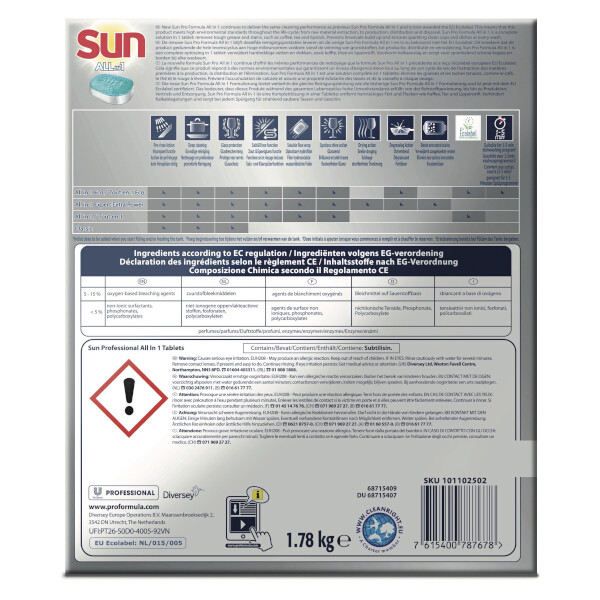 Sun All-in-1 professional vaatwastabletten (102 vaatwasbeurten)  SSU00118 - 2
