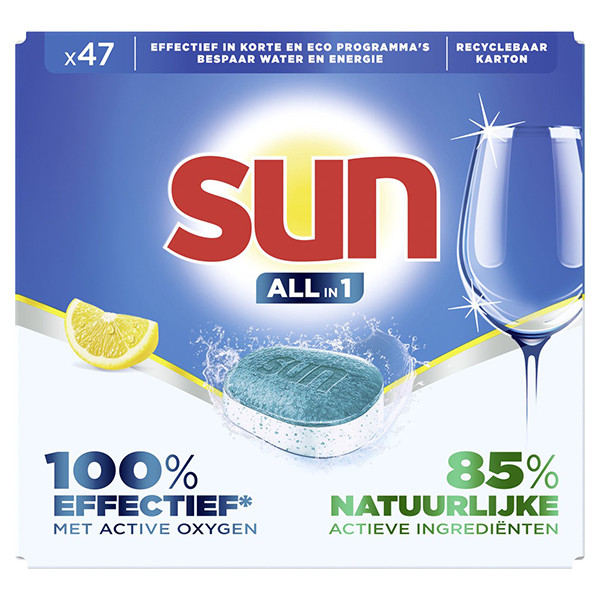 Sun All-in-1 vaatwastabletten Lemon (47 stuks)  SSU00147 - 1