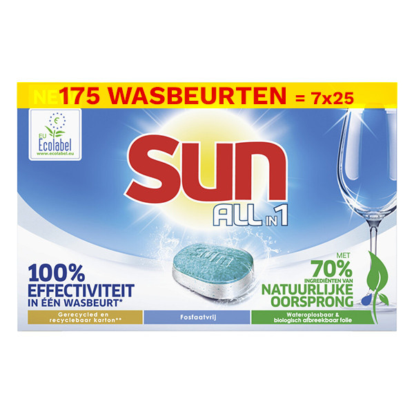 Sun Halfjaarbox: Sun All-in-1 vaatwastabletten Regular (175 vaatwasbeurten)  SSU00135 - 1