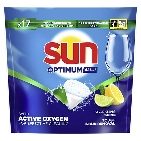 Sun Optimum All-in-1 Vaatwastabletten Citroen (17 wasbeurten) SSU00206 - 1