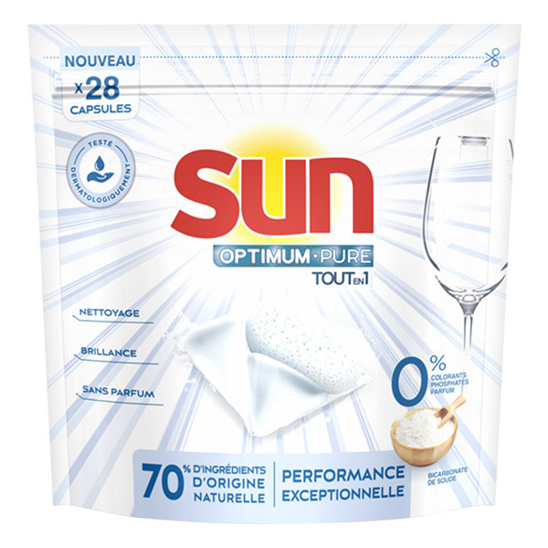 Sun Optimum All-in 1 Vaatwascapsules Pure Bicarbonate Soda (28 vaatwasbeurten)  SSU00128 - 1