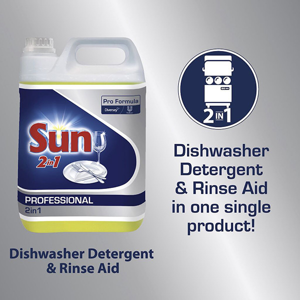 Sun Professional 2 in 1 Vaatwasmiddel & Spoelglans (5 L) SSU00263 - 2
