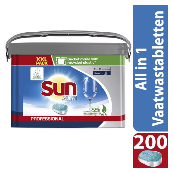Sun Professional All-in-1 Vaatwastabletten (200 stuks)  SSU00180 - 3