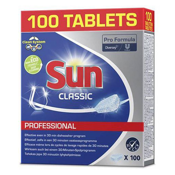 Sun Professional Classic vaatwastabletten (100 vaatwasbeurten)  SSU00098 - 1