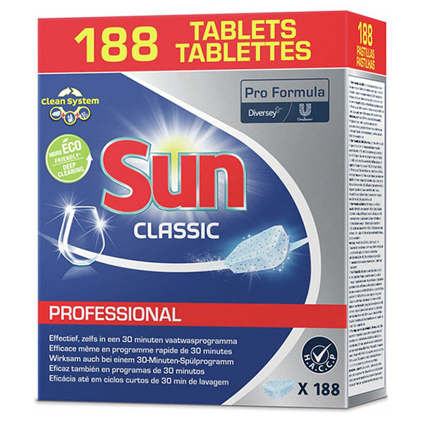 Sun Professional Classic vaatwastabletten (188 vaatwasbeurten)  SSU00153 - 1