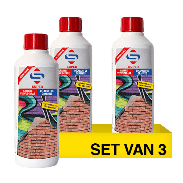Aanbieding: Super Graffitiverwijderaar (3 flessen - 500 ml) SSU00453 - 1