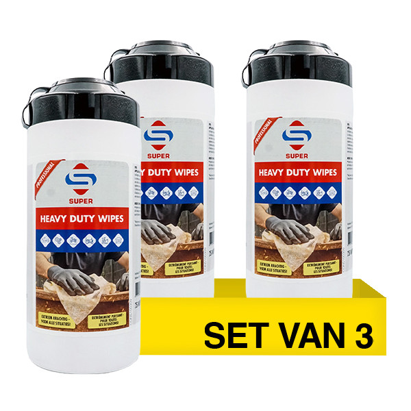Aanbieding: Super Heavy Duty Wipes (3 kokers à 75 doekjes) SSU00483 - 1