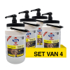 Aanbieding: Super Industriële Handzeep Geel met Pomp (4 flessen - 3 liter) SSU00420 - 1