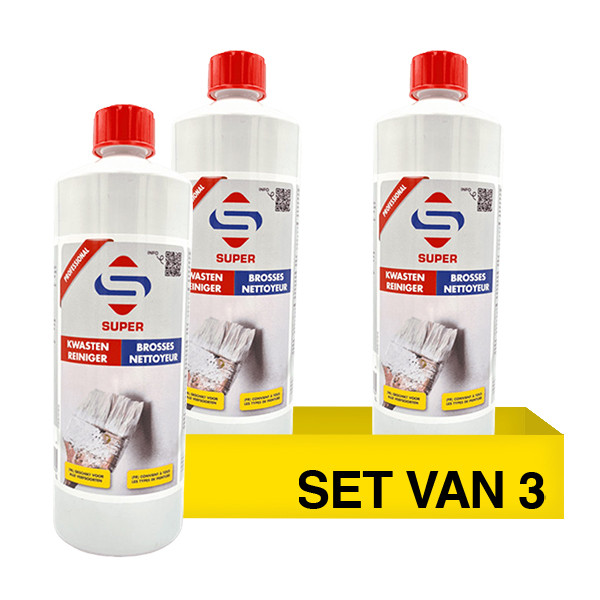 Aanbieding: Super Kwastenreiniger (3 flessen - 1000 ml) SSU00442 - 1