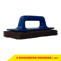 3 schuurpadhouders