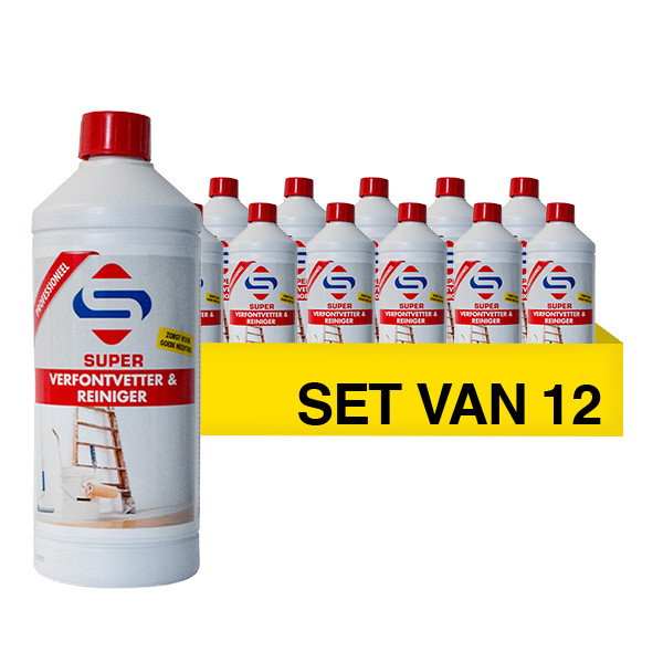 Aanbieding: Super Verfontvetter & Reiniger (12 flessen - 1000 ml) SSU00316 - 1