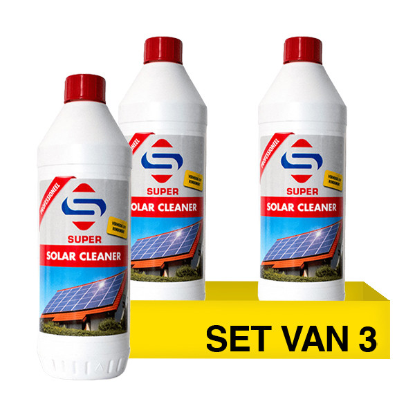 Aanbieding: Super Zonnepanelenreiniger Solar Cleaner (3 flessen - 1000 ml) SSU00454 - 1