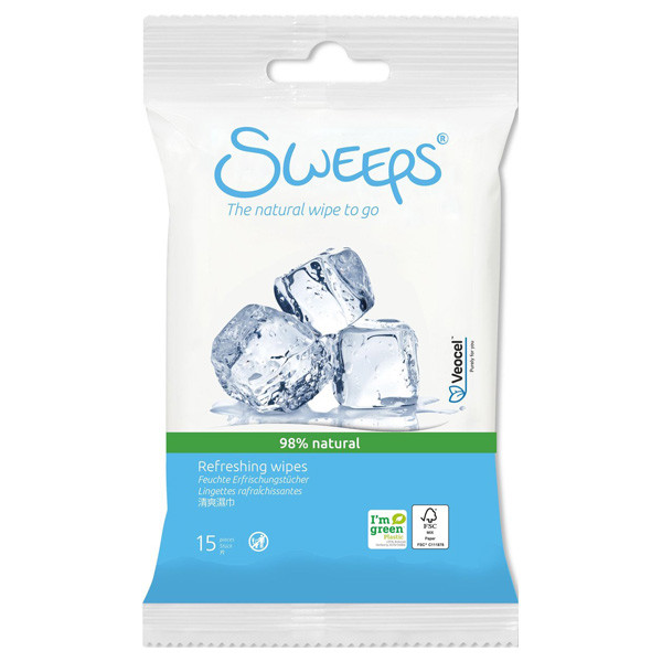 Sweeps Refreshing Wipes vochtige doekjes (15 stuks)  SSW00068 - 1