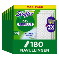 Swiffer Aanbieding: Swiffer Vloerreiniger Droge Vloerdoekjes Febreze (6 dozen - 180 stuks)  SWI00127