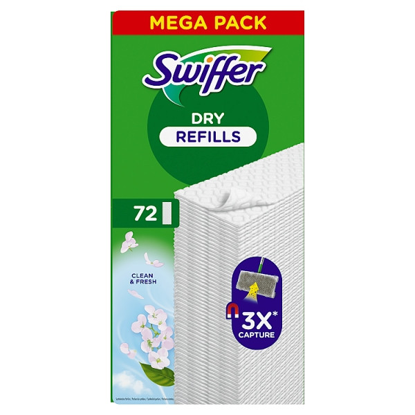Swiffer Dry Vloer Navuldoekjes (72 doekjes)  SSW00607 - 1