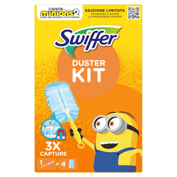 Swiffer Duster Kit Limited Edition The Minions (1 Handvat + 4 Navullingen)  SSW00574 - 1
